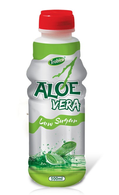 500ml Aloe vera low Sugur Glass bot